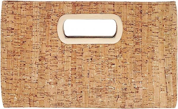 Cork top handle handbag